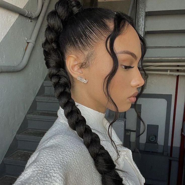 Long Twist Braid Ponytail Extensions
