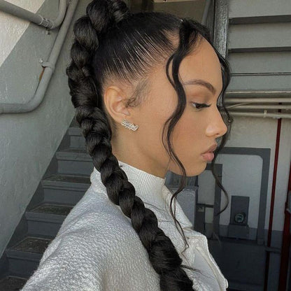 Long Twist Braid Ponytail Extensions